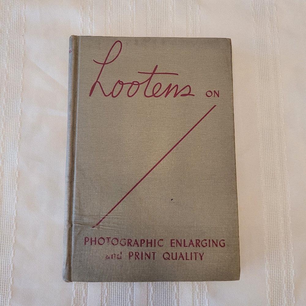 Lootens On Photographic Enlarging And Print Quality By J. Ghislain Lootens 1945